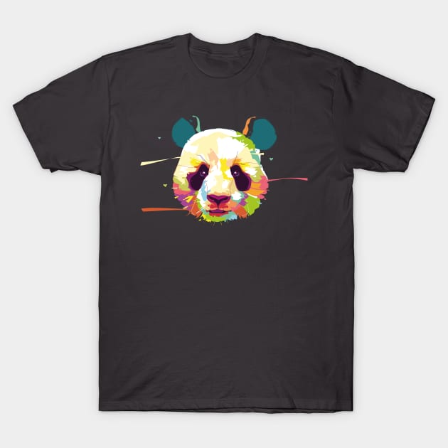 Popart Panda T-Shirt by madebyTHOR